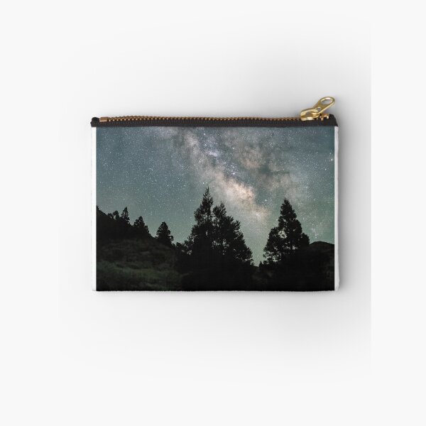 Item preview, Night Sky Over Forest Trees Photographic Print designed and sold by Mother-Nature65.