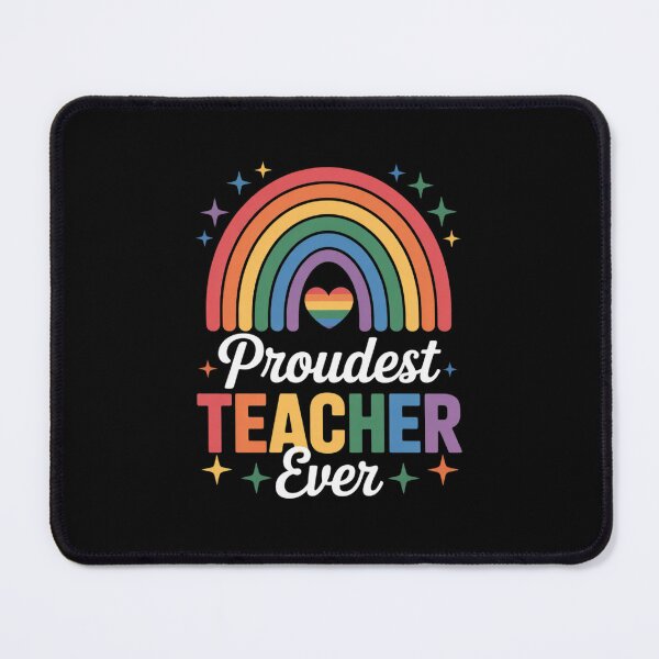 Item preview, Rainbow Proudest Teacher Ever LGBT Flag Lesbian Gay Pride designed and sold by RuthGAArt.