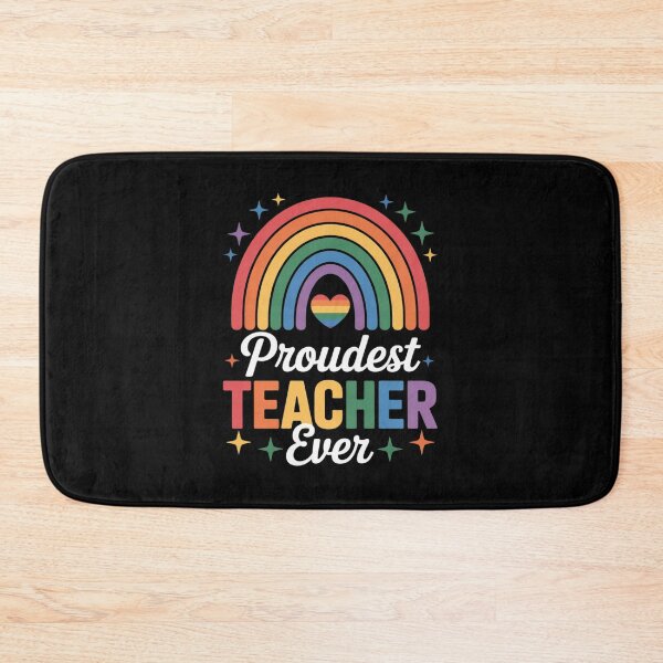 Item preview, Rainbow Proudest Teacher Ever LGBT Flag Lesbian Gay Pride designed and sold by RuthGAArt.