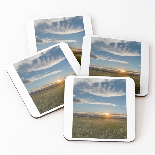 Item preview, Grass Field Cloudy Sky Photographic Print designed and sold by Mother-Nature65.