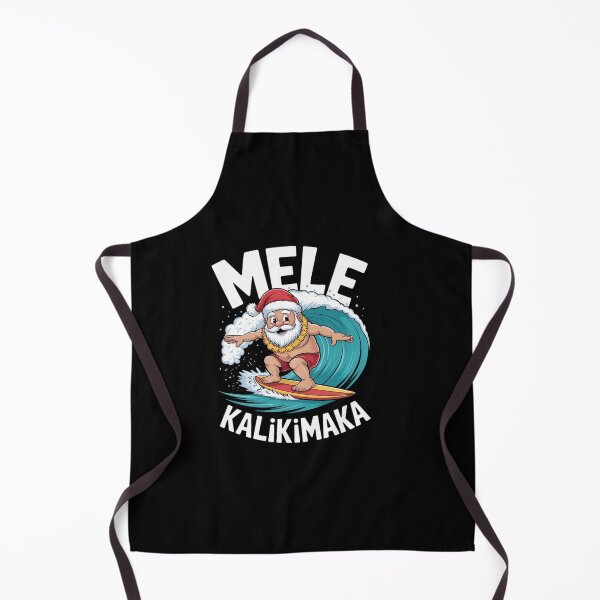 Item preview, Mele Kalikimaka Hawaiian Christmas Hawaii Surfing Santa designed and sold by DrewLeuschke.