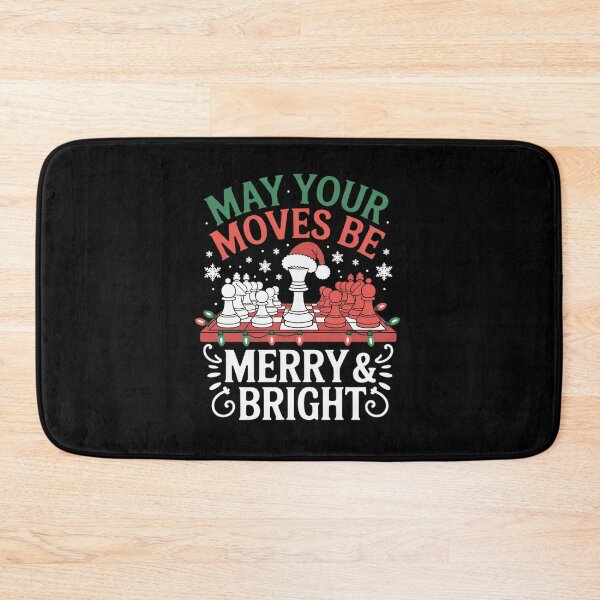 Item preview, May Your Moves Be, Merry And Bright Chess Chirstmas designed and sold by AmparoBoyle.