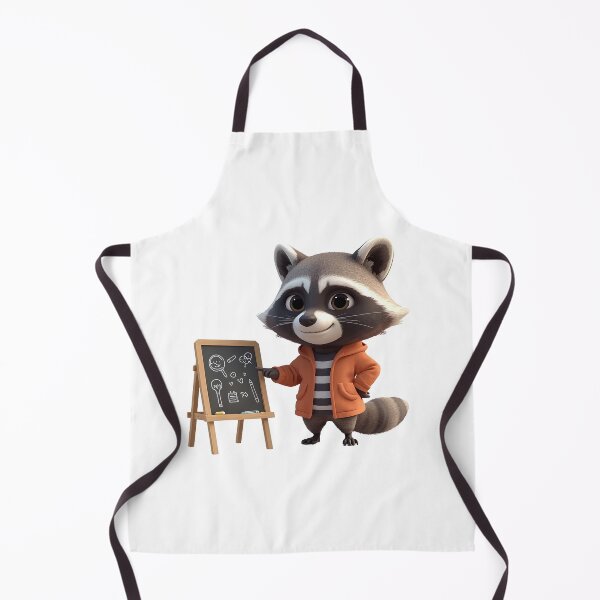 Item preview, Cute Raccoon Teacher at Blackboard designed and sold by raccoonmerch.