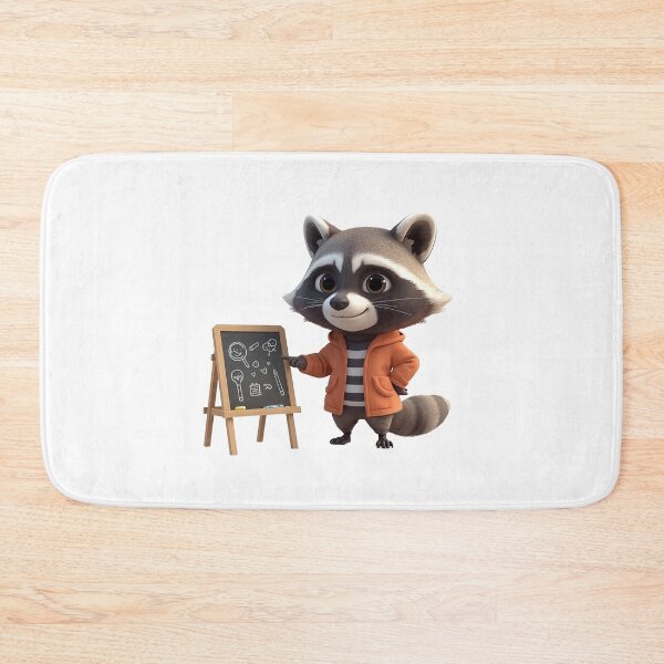 Item preview, Cute Raccoon Teacher at Blackboard designed and sold by raccoonmerch.