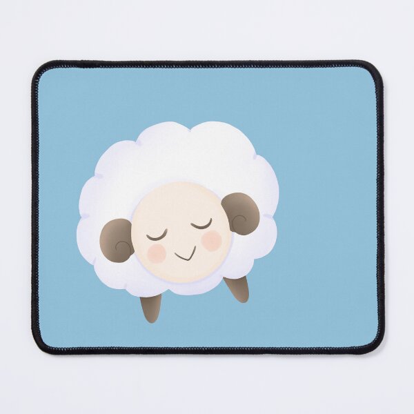 Item preview, Cute Sleeping Sheep Kawaii Illustration designed and sold by Porpor Artwork.