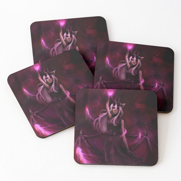 Item preview, Demon OC Alexis pink fire illustration  designed and sold by HayamiVision.