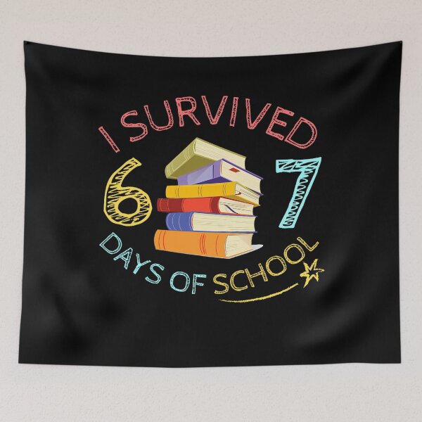 Item preview, of School Student Meme Days Teacher Funny I 67 Survived Classic 67 designed and sold by SteveSaccoro.
