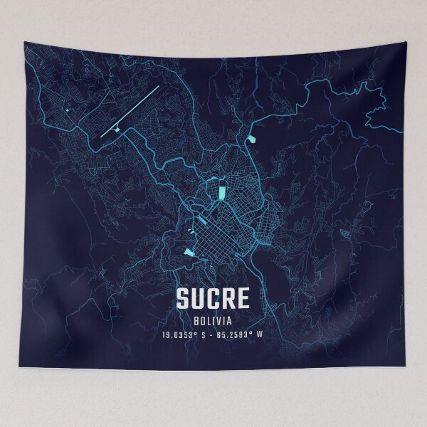 Item preview, Sucre Midnight City Map designed and sold by HomeLivingCo.