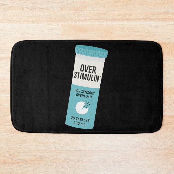 Item preview, OVERSTIMULIN™ | Fake Medicine Parody ADHD Phone Addiction Design designed and sold by pharmafeels.