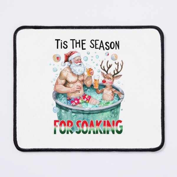 Item preview, Tis The Season For Soaking - Funny Aussie Summer Christmas Santa designed and sold by ArtisticDesignsbyLinda.