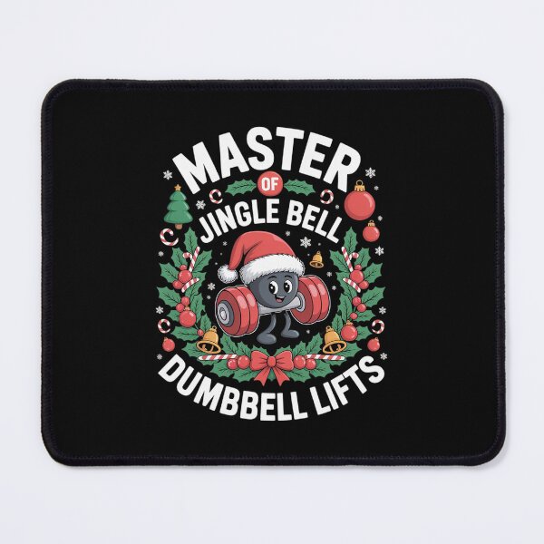 Item preview, Master of Jingle Bell Dumbbell Lifts - Christmas Workout Gym designed and sold by RayArmstrong.