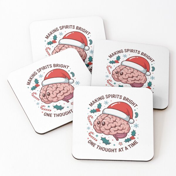 Item preview, Making Spirits Bright Funny Brain Christmas Mental Health designed and sold by DrewLeuschke.