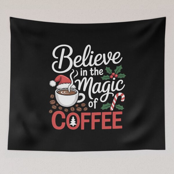 Item preview, Magic Coffee Christmas Winter Santa Hat Holiday Caffeine designed and sold by AmparoBoyle.