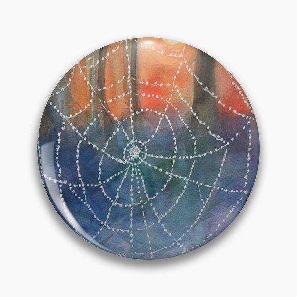 Item preview, Spider Web Watercolor Painting designed and sold by SomeChicksArt.