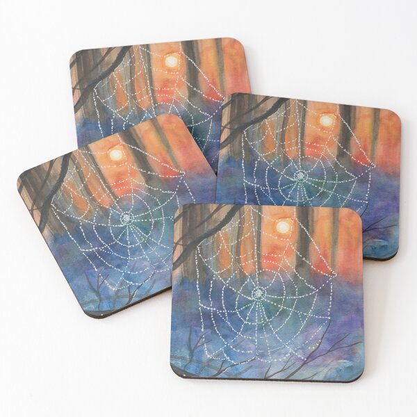 Item preview, Spider Web Watercolor Painting designed and sold by SomeChicksArt.