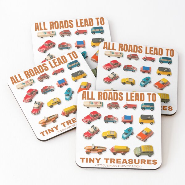 Item preview, All Roads Lead to Tiny Treasures – Vintage Toy Car designed and sold by 3nityoneart.