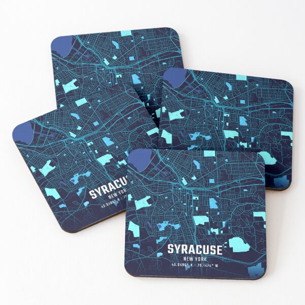 Item preview, Syracuse Midnight City Map designed and sold by HomeLivingCo.