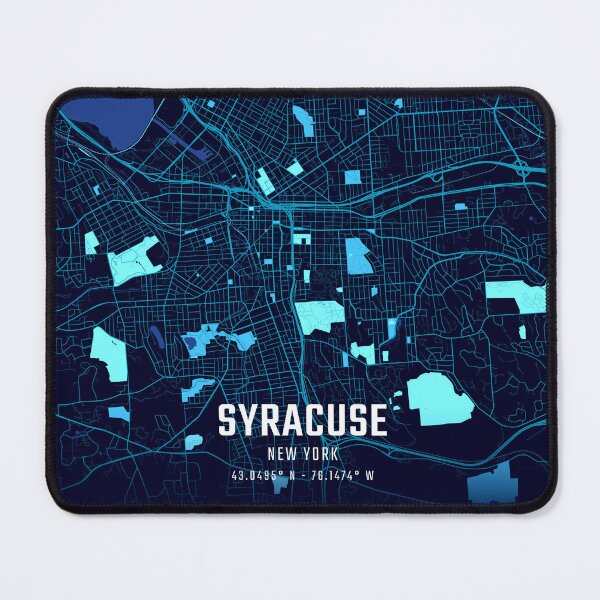 Item preview, Syracuse Midnight City Map designed and sold by HomeLivingCo.