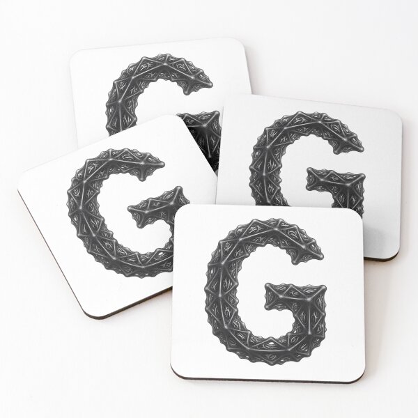 Item preview, Futuristic Biomechanical Letter G – 3D Cyberpunk Alphabet Art designed and sold by Smart Buds.