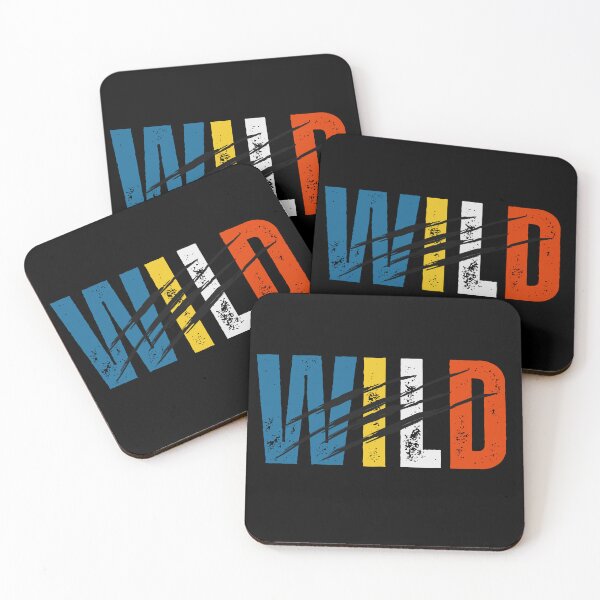 Item preview, WILD – Distressed Typography with Claw Marks designed and sold by Ahmed-G-Designs.