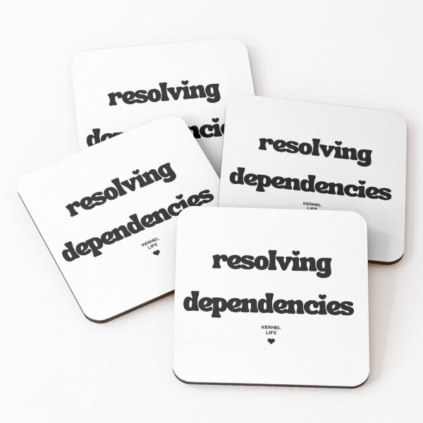 Item preview, "resolving dependencies..." Linux T-Shirt — For Those Who Waited 3 Hours for apt upgrade. designed and sold by totemystic_spiral_house.