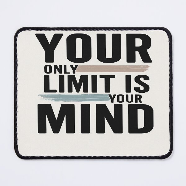 Item preview, Motivational Quote Poster – Your Only Limit Is Your Mind – Minimalist Wall Art designed and sold by Bright Nest Studio.