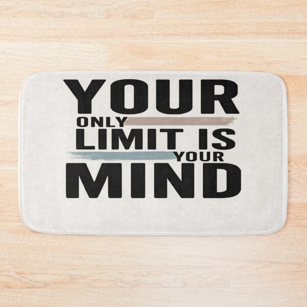 Item preview, Motivational Quote Poster – Your Only Limit Is Your Mind – Minimalist Wall Art designed and sold by Bright Nest Studio.