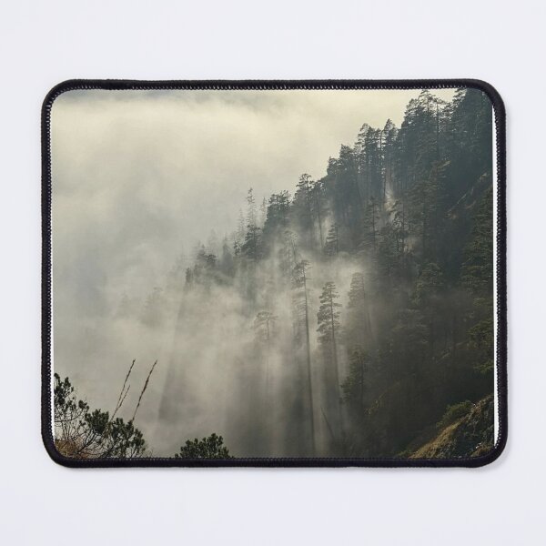 Item preview, Clouds and Mist Covering Forest Trees Photographic Print designed and sold by Mother-Nature65.