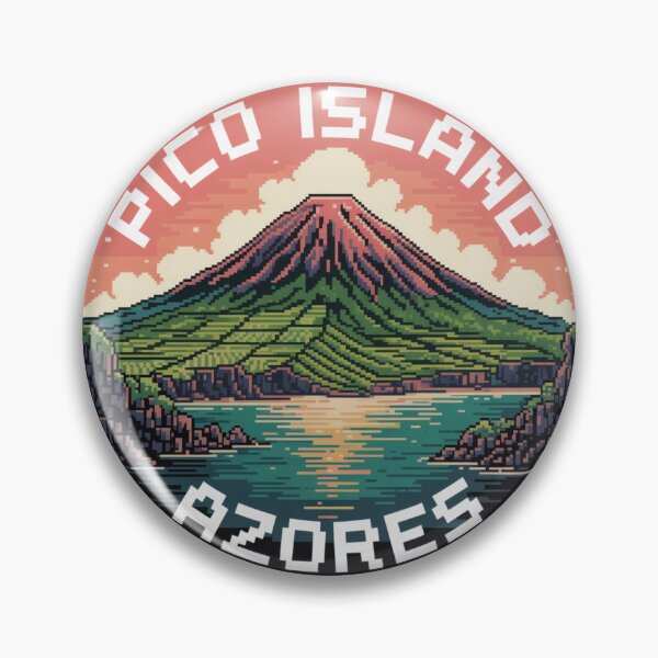 Item preview, Pico Island Azores – Pixel Art Volcano & Atlantic Coast designed and sold by CircinusStore.