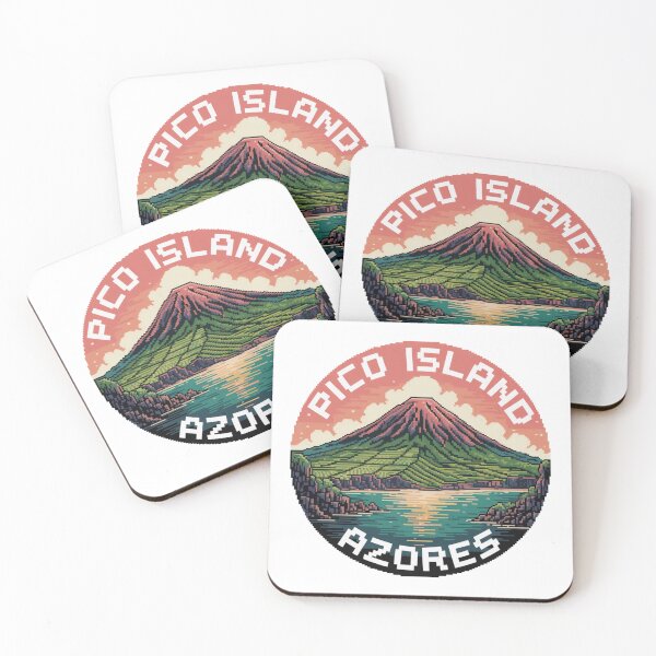 Item preview, Pico Island Azores – Pixel Art Volcano & Atlantic Coast designed and sold by CircinusStore.