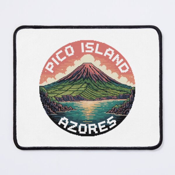 Item preview, Pico Island Azores – Pixel Art Volcano & Atlantic Coast designed and sold by CircinusStore.