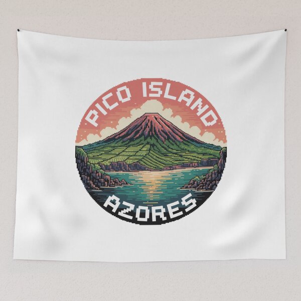 Item preview, Pico Island Azores – Pixel Art Volcano & Atlantic Coast designed and sold by CircinusStore.