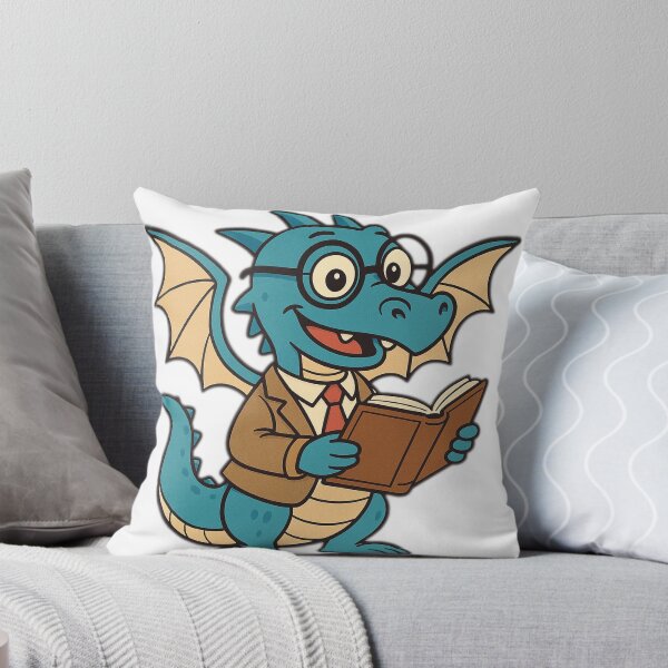 Item preview, Bookworm Dragon – Cute Nerdy Dragon Art designed and sold by the-dovlat.