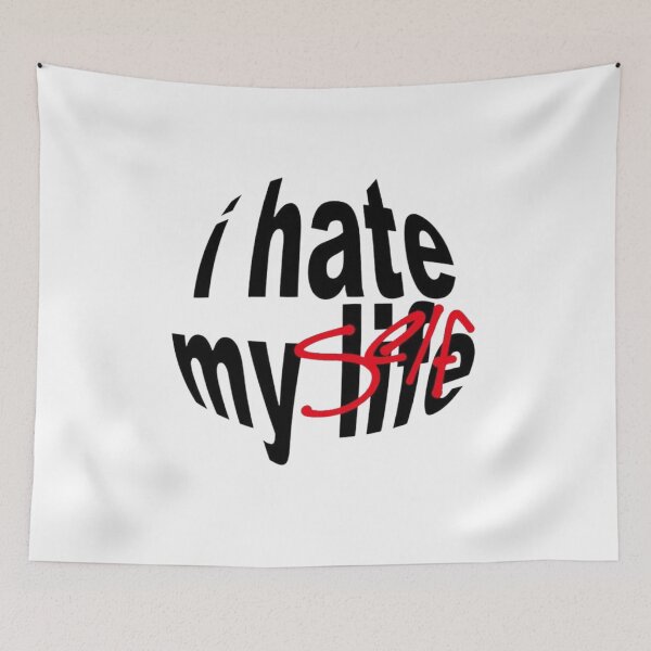Item preview, I Hate My Life Self Typography designed and sold by Oniyasha.