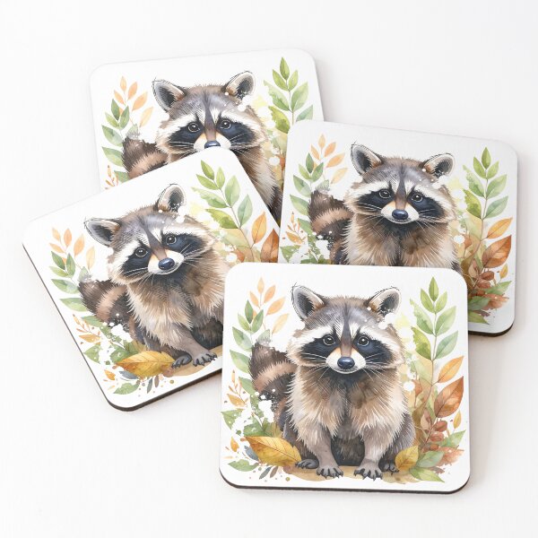 Item preview, Cute autumn racoon designed and sold by ToddlerTiger.