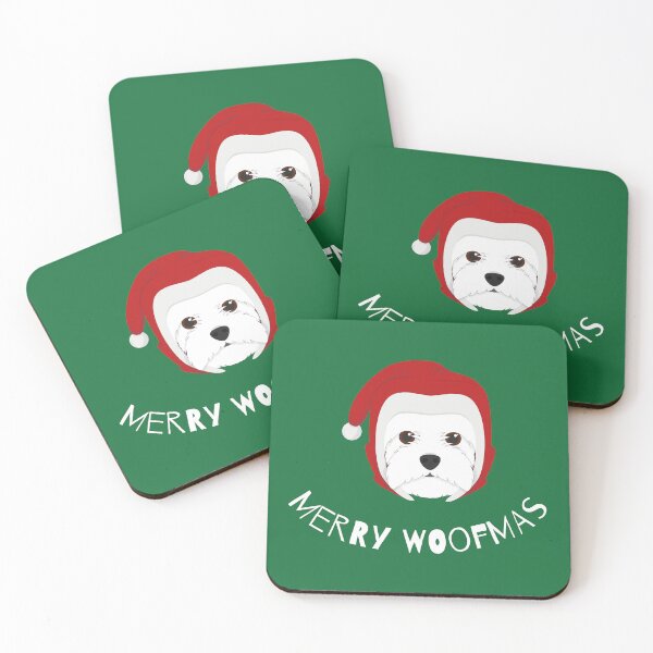 Item preview, Merry Woofmas | West Highland Terrier | White designed and sold by annemyne.