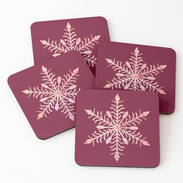 Item preview, Rose Gold Glitter Snowflake designed and sold by Jeallan Designs.