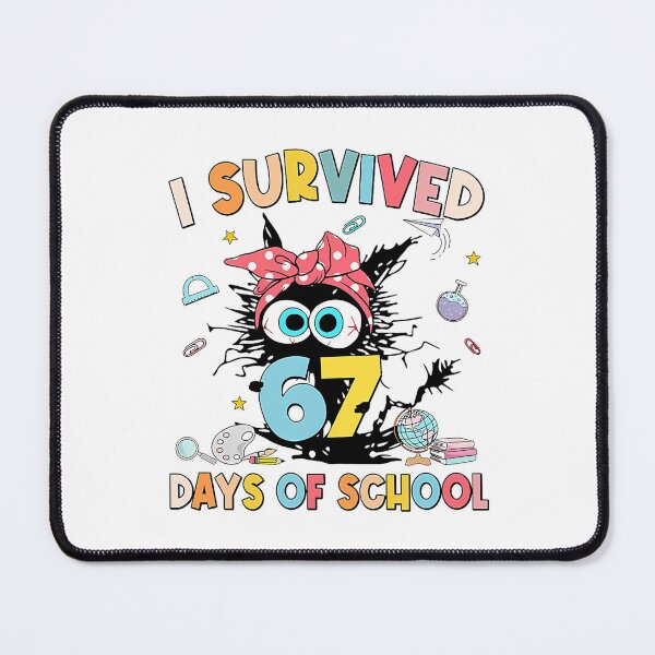 Item preview, School Student 67 Teacher Classic Days Funny I of 67 Survived Meme designed and sold by SteveSaccoro.