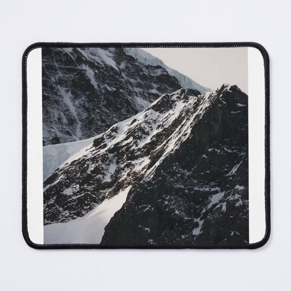 Item preview, Two Snowy Mountains Grey Sky Photographic Print designed and sold by Mother-Nature65.