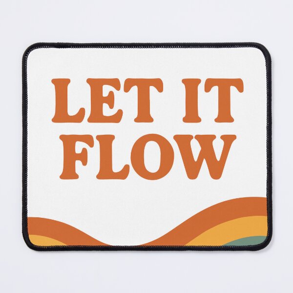 Item preview, Let It Flow – 70s Retro Wave Line Art (Minimal Vintage Palette) designed and sold by DaEeX.