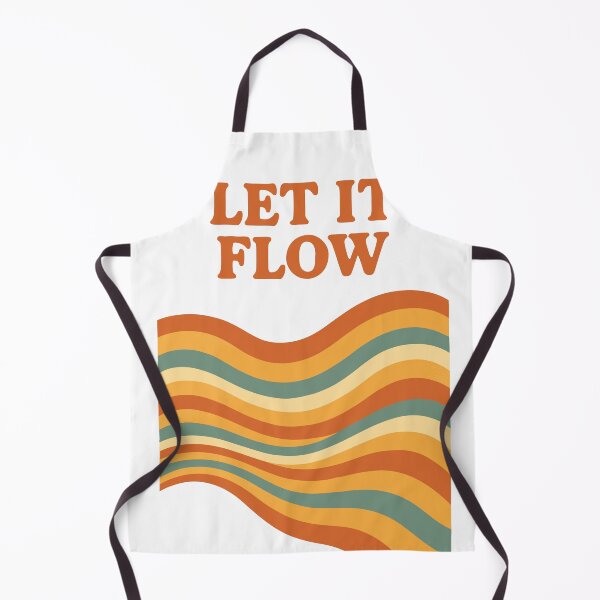 Item preview, Let It Flow – 70s Retro Wave Line Art (Minimal Vintage Palette) designed and sold by DaEeX.