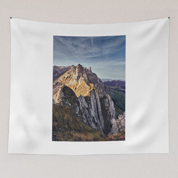 Item preview, Mountain Range Cloudy Sky Photographic Print designed and sold by Mother-Nature65.