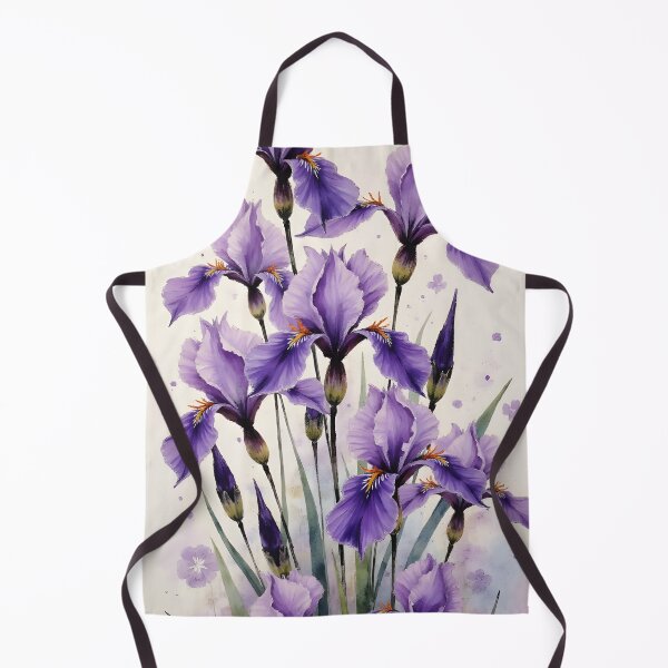 Item preview, Watercolor painting of Iris Flowers designed and sold by Petalandfur.