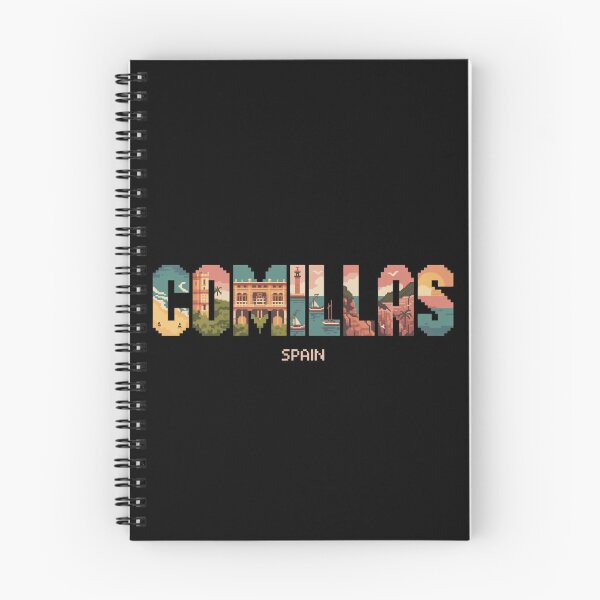 Item preview, Comillas Spain Letter Art – Coastal Pixel Illustration designed and sold by CircinusStore.