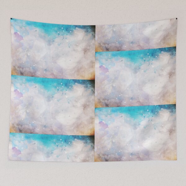 Item preview, Watercolor Pastel Background Texture, Soft Blue Purple Abstract Art, Artistic Wash Soft Gradient designed and sold by PrimoPro.