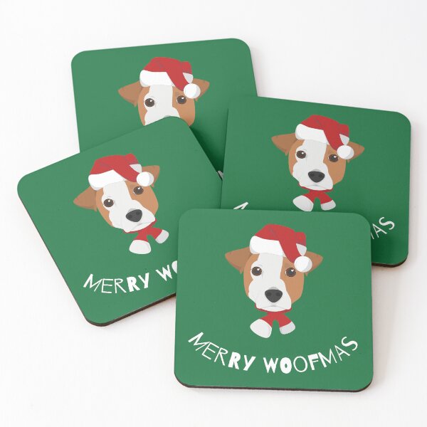 Item preview, Merry Woofmas | Jack Russell | White designed and sold by annemyne.