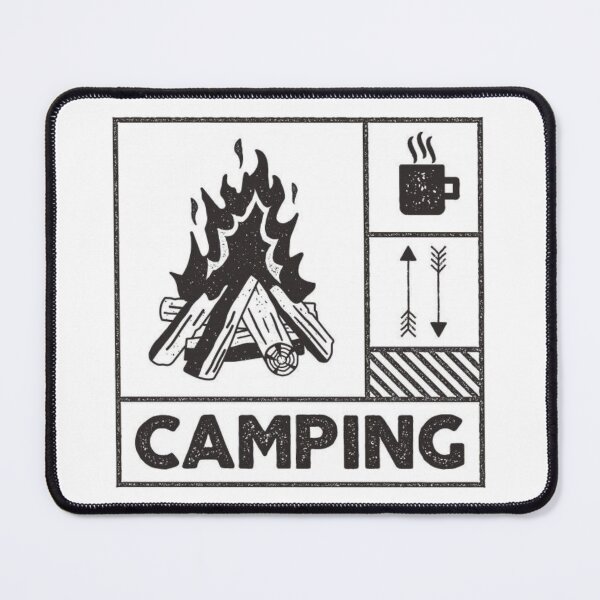 Item preview, Camping Campfire Retro Badge designed and sold by Oniyasha.