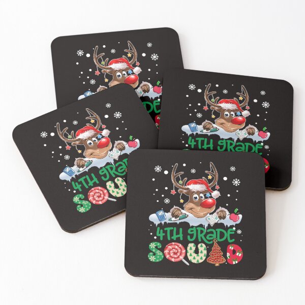 Item preview, Fourth Grade Squad Reindeer Christmas Fun With Bright Holiday Treats And Winter Cheer designed and sold by torildorxop.