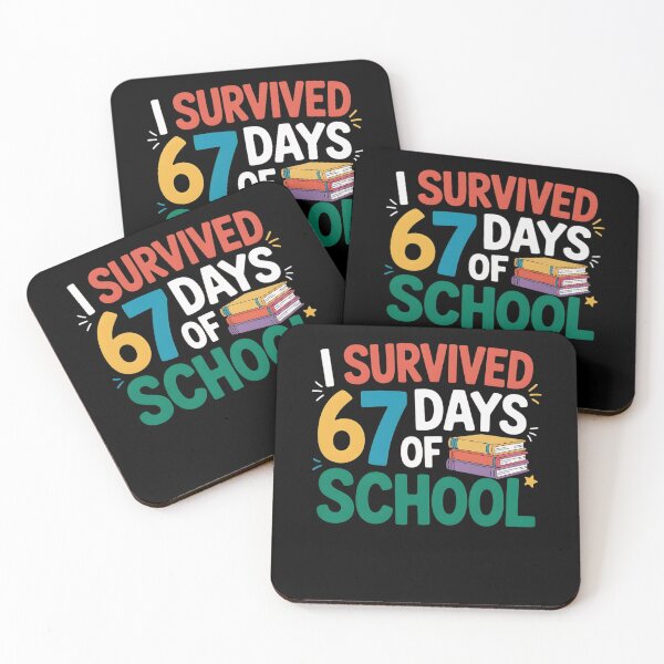 Item preview, 67 Teacher Survived Funny 67 Meme I Days Student of Classic School designed and sold by SteveSaccoro.