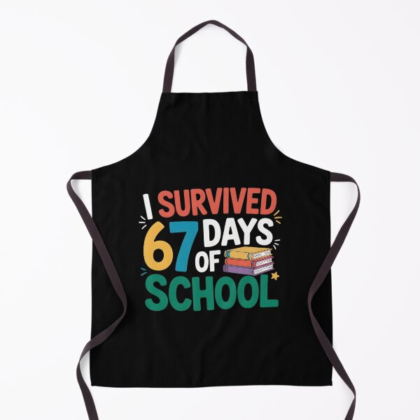 Item preview, 67 Teacher Survived Funny 67 Meme I Days Student of Classic School designed and sold by SteveSaccoro.